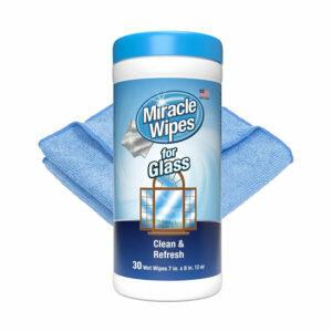 Najlepší čistiaci prostriedok na sklenenú sprchu: MiracleWipes na sklo