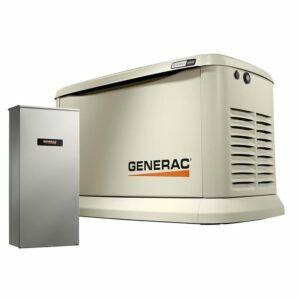 სახლის გენერატორის საუკეთესო პარამეტრები: Generac 22000-Watt (LP) 19500-Watt (NG) Air-cooled