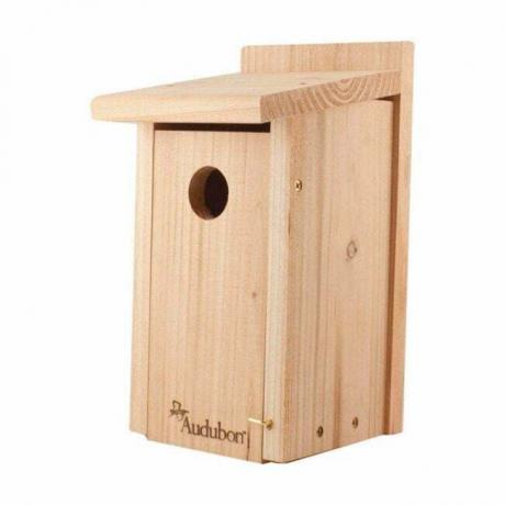 Najboljša zunanja oprema za ljubitelje ptic Možnost: ptičja hišica iz rdeče cedre Audubon