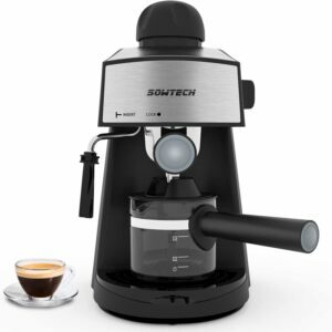 Nejlepší volba pro latte stroj: espresso kávovar SOWTECH 3,5 baru 4 šálky