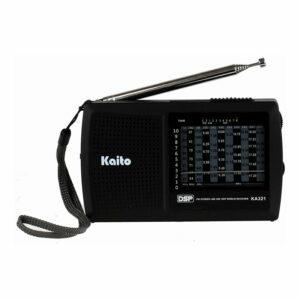 A melhor opção de rádio de bolso: Kaito KA321 Rádio de ondas curtas de 10 bandas e tamanho de bolso