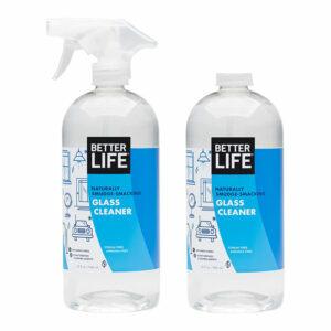 ตัวเลือกน้ำยาทำความสะอาดกระจกที่ดีที่สุด: Better Life Natural Streak Free Glass Cleaner