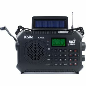 საუკეთესო ხელით Crank რადიო პარამეტრები: Kaito KA700 Bluetooth გადაუდებელი ხელი Crank რადიო