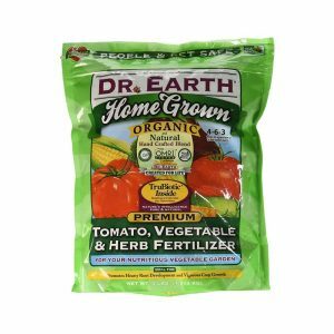 La mejor opción de fertilizante para el jardín: Tomate, vegetales y hierbas de cosecha propia Dr. Earth