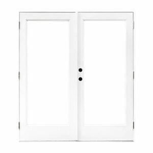 Лучший вариант дверей для патио: MP Doors 60 дюймов. x 80 дюймов Стекловолокно гладкое белое