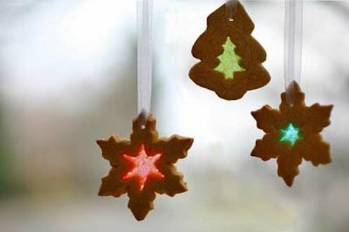DIY -farvede glas cookie -ornamenter