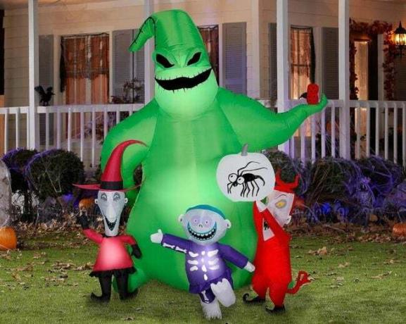 A legjobb szabadtéri Halloween dekorációs lehetőség Gemmy Airblown Oogie Boogie Halloween felfújható