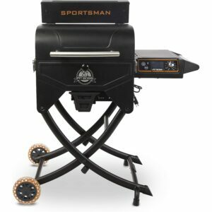 A legjobb hordozható pellet grill opció: Pit Boss Sportsman hordozható fa pellet grill