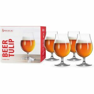 As melhores opções de copos de cerveja: Spiegelau Tulip, conjunto de 4 clássicos, de fabricação europeia