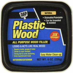 A melhor opção de madeira manchada: FillerDAP 8135 Plastic Wood Latex Natural Hp Raw