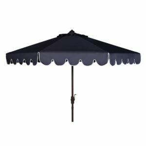 Geriausi kiemo skėčiai esant vėjuotoms sąlygoms: Safavieh Venice 9 pėdų automatinio pakreipimo skėtis