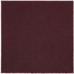 საუკეთესო ხალიჩის ფილა ვარიანტი: Achim Home Furnishings Nexus Burgundy Carpet Tile