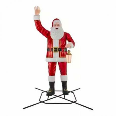 Лучший вариант рождественских украшений на открытом воздухе: гигантский светодиодный возвышающийся Санта-Клаус