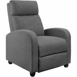 The Book Lover Gifts Option: JUMMICO Fabric Recliner Chair