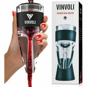 Лучший вариант аэратора для вина: графин-аэратор для вина Vinvoli с осадочным фильтром