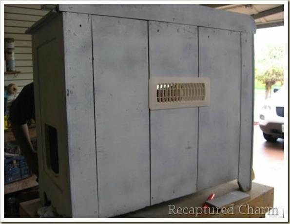Gabinete para caixa de areia - ventilação