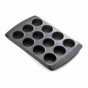 La mejor opción de molde para muffins: SAVEUR SELECTS Molde para muffins de 12 tazas
