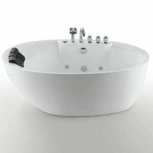 Den bedste mulighed for fritstående badekar: Empava 71-tommer fritstående spabad
