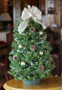 Árbol de Navidad para mesa de Brookstone