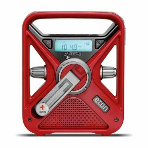 A melhor opção de rádio de emergência: o rádio de alerta meteorológico com manivela da Cruz Vermelha Americana