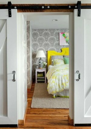 ورق حائط DIY - غرفة نوم