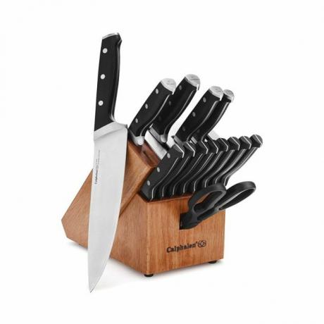 Најбоља опција кухињског ножа: Класични комплет ножева за самооштрење Цалпхалон