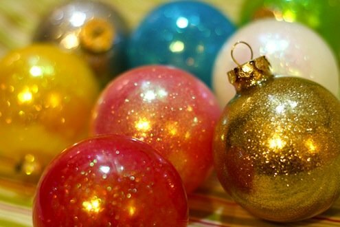 DIY Glitter pildīti ornamenti
