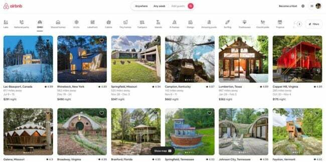 Airbnb apžvalga OMG_ kategorija