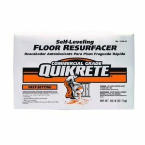 A melhor opção de resurfacer de concreto: Resurfacer de piso autonivelante de endurecimento rápido Quikrete
