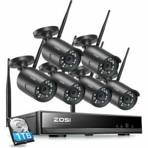 Beste draadloze beveiligingscamerasystemen voor buiten met DVR Zosi 2K
