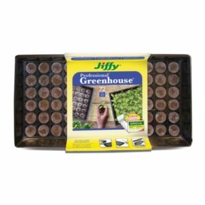 Най-добрата опция за стартови тави за семена: Jiffy 36 Комплект за оранжерия за стартиране на семена от торфени пелети