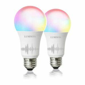 Найкращий варіант розумної лампочки: LUMIMAN Smart WiFi лампочка, світлодіодна зміна кольору RGB