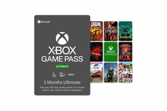 Opcja prezentów na ostatnią chwilę na Dzień Ojca Subskrypcja Xbox Game Pass Ultimate 3-miesięczna subskrypcja