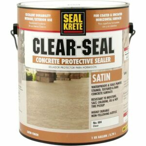 Najlepšia možnosť náterov garážových podláh: Ochranný tmel na betón Seal-Krete Clear-Seal