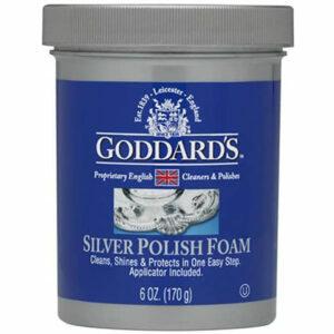 A melhor opção de polimento de prata: Espuma de polidor de prata Goddards com aplicador de esponja