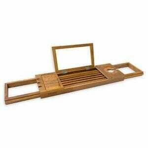 The Book Lover Gifts Option: Haven Teakwood Bathtub Caddy