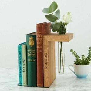 The Book Lover Gifts Option: Solid Oak Personalized Bookend