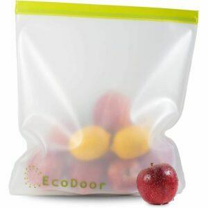 최고의 냉동실 백 옵션: EcoDoor 2갤런 크기의 재사용 가능한 냉동실 보관 백