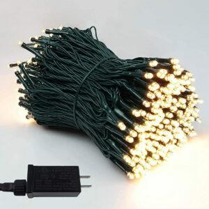 Melhor opção de luzes de Natal ao ar livre: Luzes de Natal BHCLIGHT Extra Long LED Green Wire