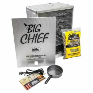 საუკეთესო მწეველი დამწყებთათვის ვარიანტი: Smokehouse Products Big Chief Electric Smoker