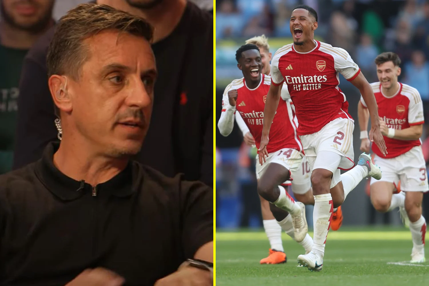 Gary Neville Kecam Keputusan Mikel Arteta Usai Kekalahan Arsenal dari Manchester City