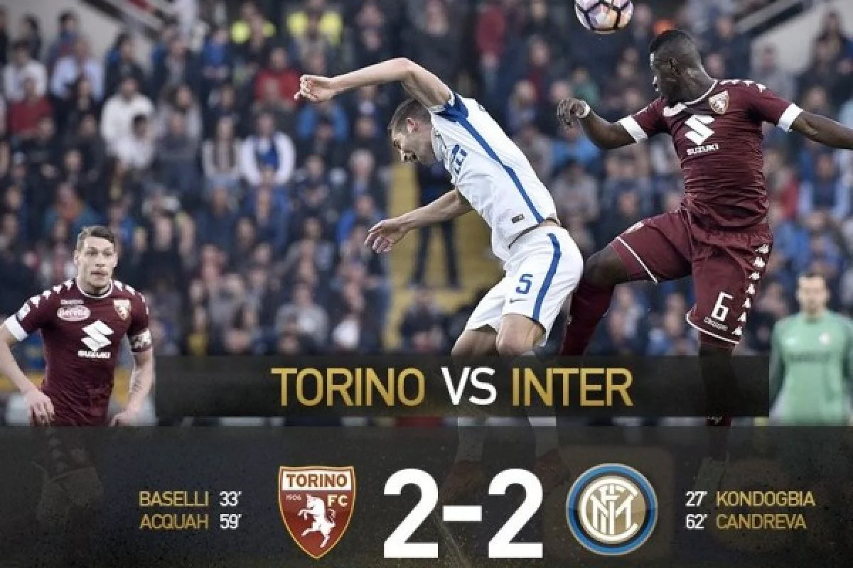Torino vs Inter Berakhir Imbang 2-2, Perayaan Gelar Serie A Inter Tertunda