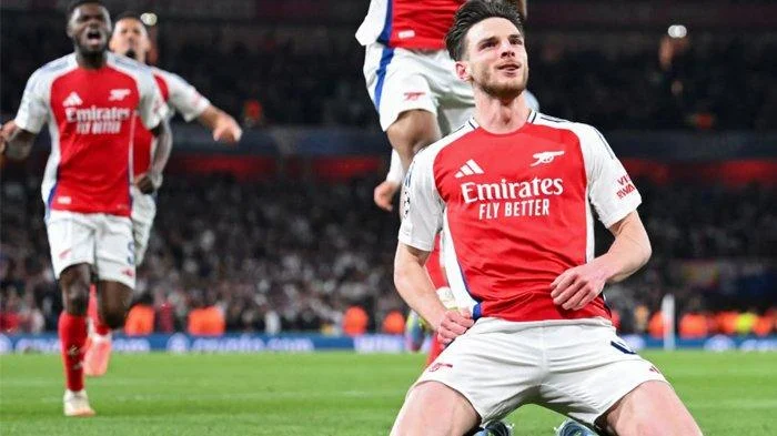Declan Rice Terancam Absen di Semifinal Liga Champions Lawan Atletico Madrid
