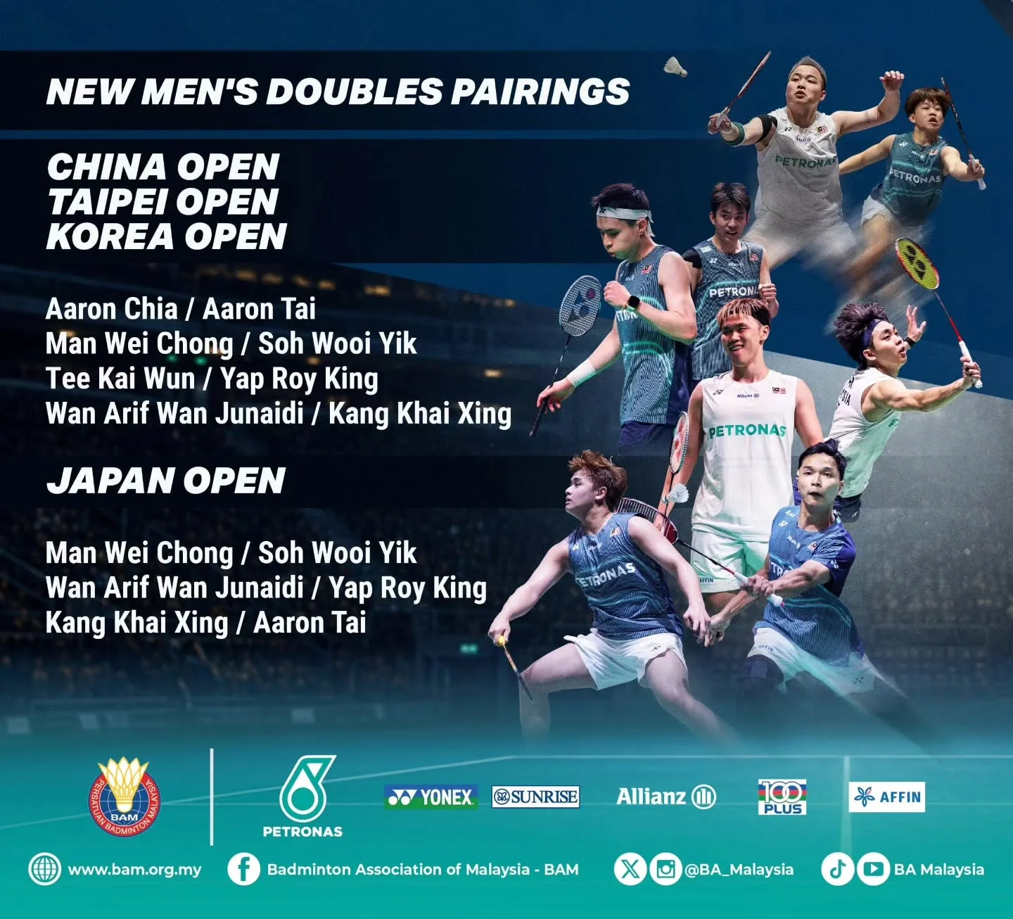 Aaron Chia dan Aaron Tai Tampil Apik di Korea Masters 2026